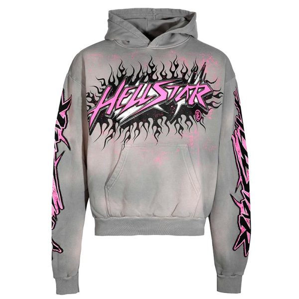 HLSTR Hoodie Future Flame Grey/Pink