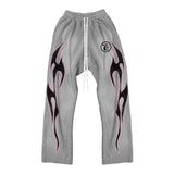 HLSTR Grey Future Flame Sweatpants