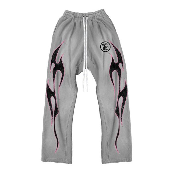 HLSTR Grey Future Flame Sweatpants