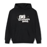 BLNCG Paris Graffiti Logo Hoodie Black BL003