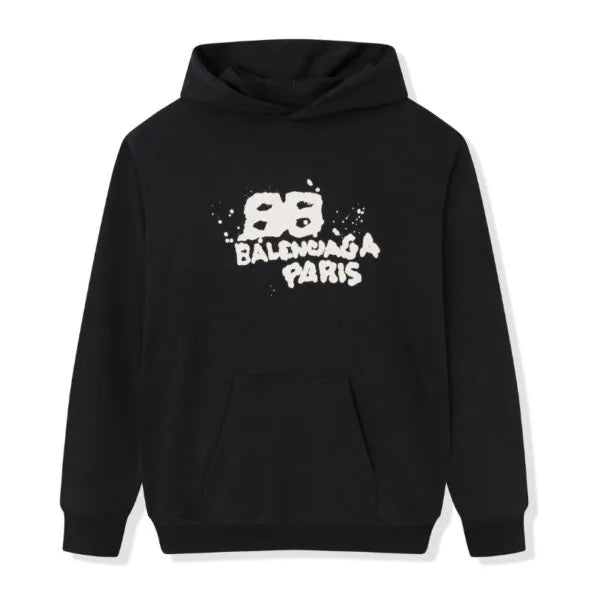 BLNCG Paris Graffiti Logo Hoodie Black BL003