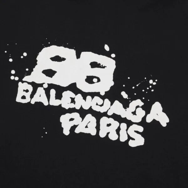 BLNCG Paris Graffiti Logo Hoodie Black BL003