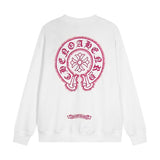 CHRM HRTS Sweatshirt Pink Horseshoe White CH005
