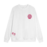 CHRM HRTS Sweatshirt Pink Horseshoe White CH005