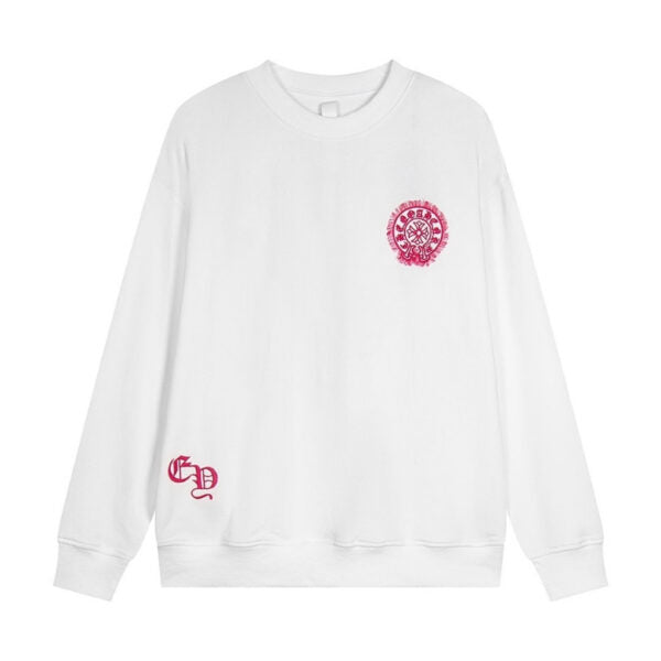 CHRM HRTS Sweatshirt Pink Horseshoe White CH005
