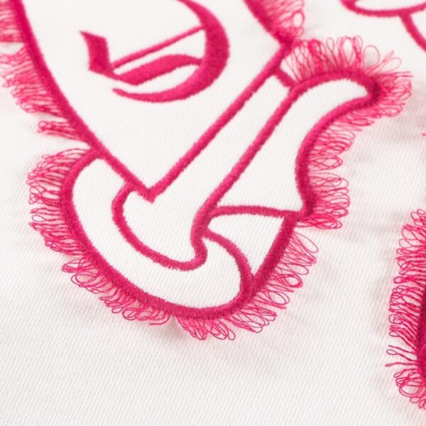 CHRM HRTS Sweatshirt Pink Horseshoe White CH005