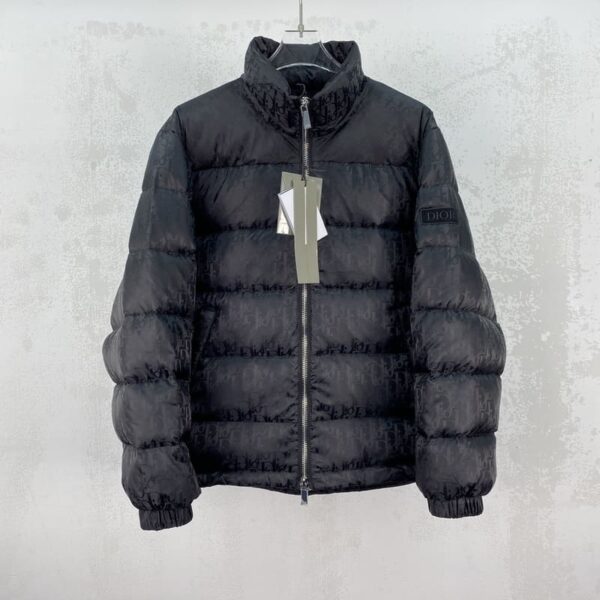 CD Oblique Black Puffer Jacket