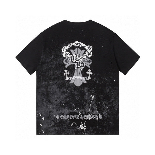 CHRM HRTS T-shirt Floral Graphic Black