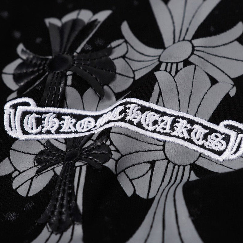 CHRM HRTS T-shirt Floral Graphic Black