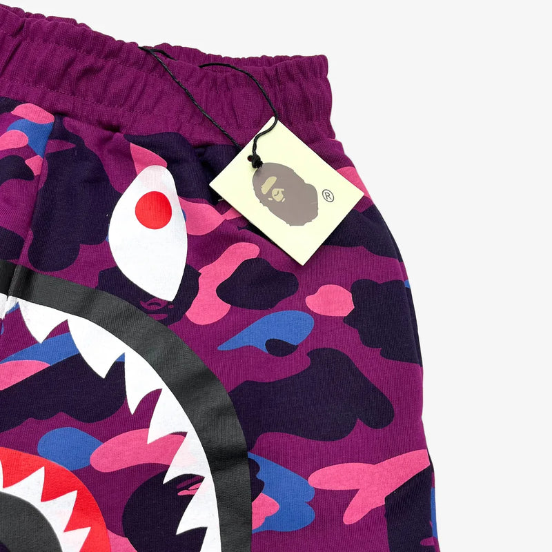 BP Shorts Camo Shark Shorts Purple