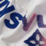 LV T-shirt White Gradient Logo