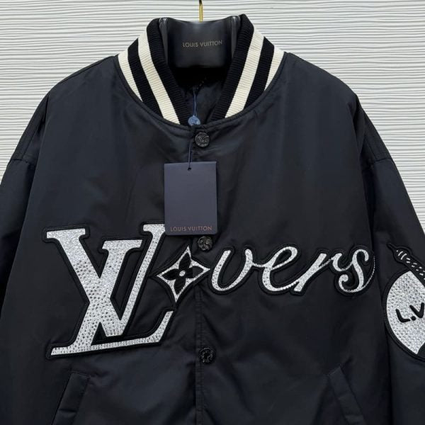 LV Jacket Lovers’ Nylon Crystal Baseball