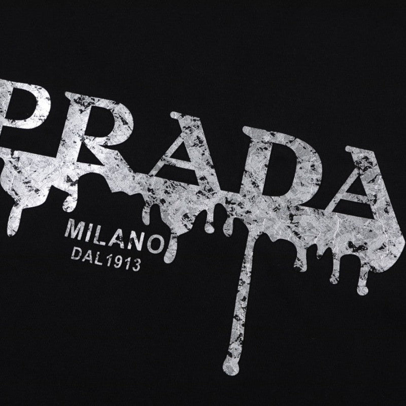 PRD T-shirt Milano Black Drip Logo