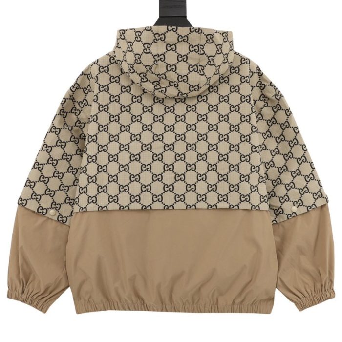 GG Jacket Monogram Hooded Beige