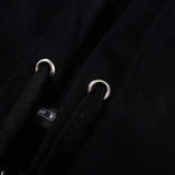 CHRM HRTS Hoodie Black Red Embroidered CH081