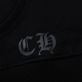 CHRM HRTS Hoodie Black Red Embroidered CH081