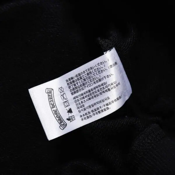 CHRM HRTS Hoodie Black Red Embroidered CH081