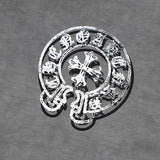 CHRM HRTS T-shirt Distressed Horseshoe Grey Logo