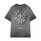 CHRM HRTS T-shirt Distressed Horseshoe Grey Logo