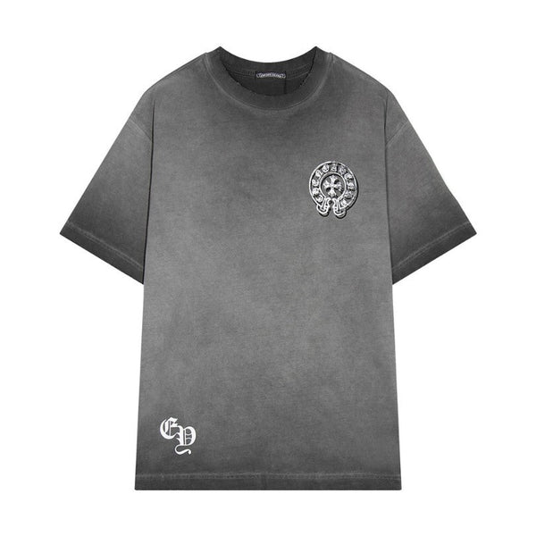 CHRM HRTS T-shirt Distressed Horseshoe Grey Logo