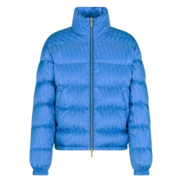 CD Oblique Blue Puffer Jacket