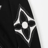 LV Hoodie Embroidered Zip