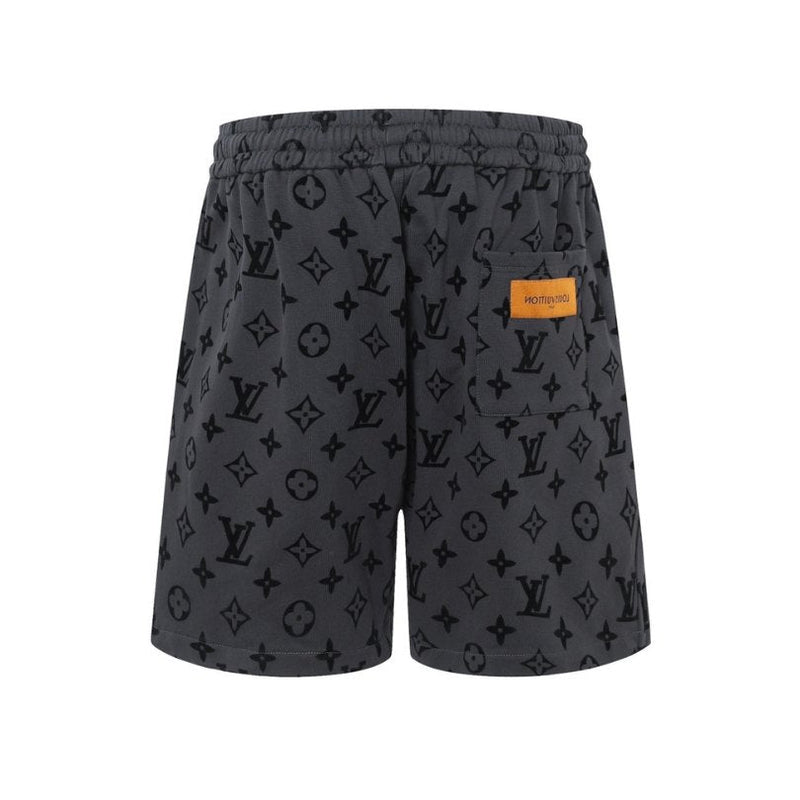 LV Shorts Monogram Grey Black
