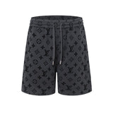 LV Shorts Monogram Grey Black