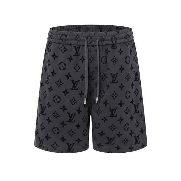 LV Shorts Monogram Grey Black
