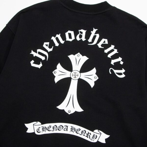 CHRM HRTS Sweatshirt Cross Print Black CH049