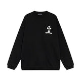 CHRM HRTS Sweatshirt Cross Print Black CH049