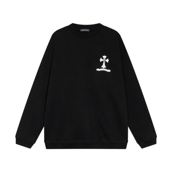CHRM HRTS Sweatshirt Cross Print Black CH049