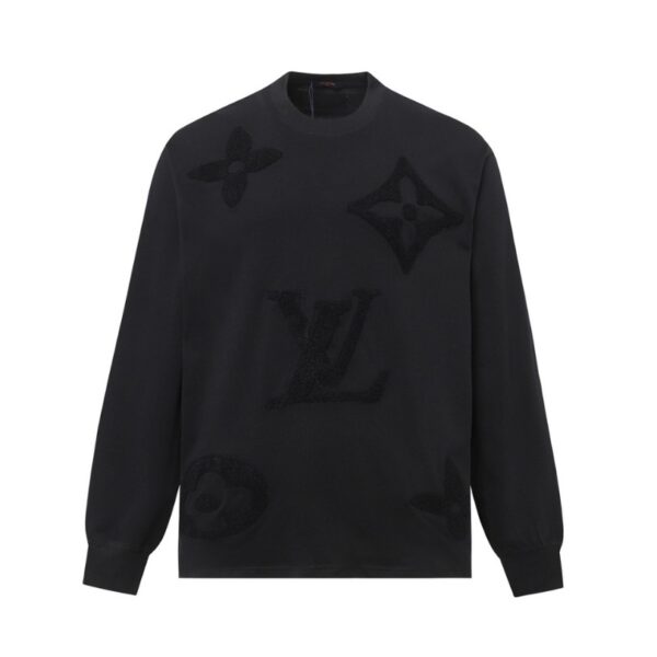 LV Sweatshirt Monogram Embroidered