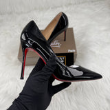 DÉCOLLETÉ IN PELLE NERA SO KATE 120 MM