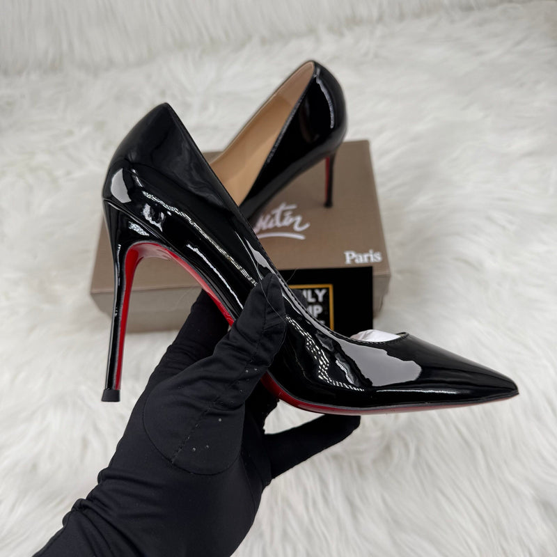 DÉCOLLETÉ IN PELLE NERA SO KATE 120 MM