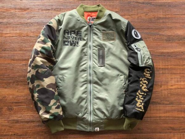 BP x OVO Jacket Loose Fit MA-1 Olive Drab