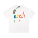 GG T-shirt Rainbow Logo White