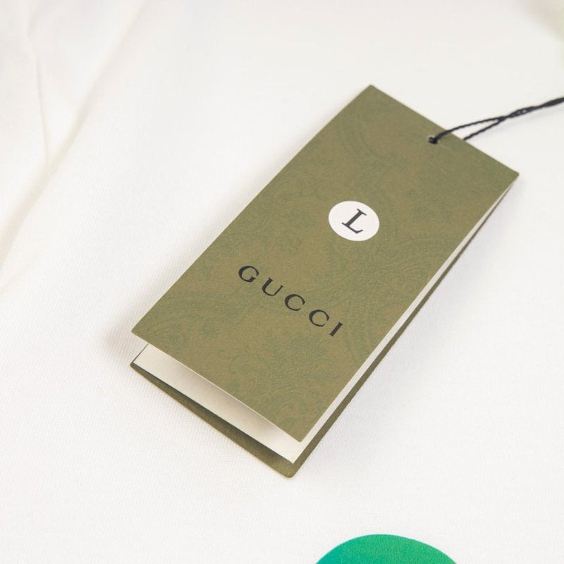 GG T-shirt Rainbow Logo White