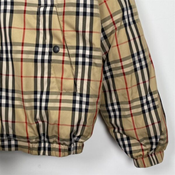 BRBRY X SPRM Jacket Plaid Shearling Collar