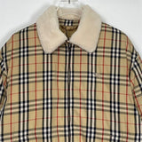 BRBRY X SPRM Jacket Plaid Shearling Collar