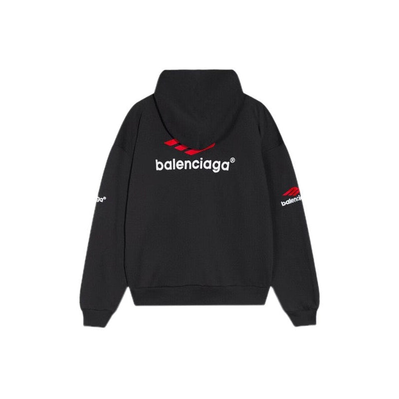 BLNCG Hoodie Black Red Logo Pullover BL065