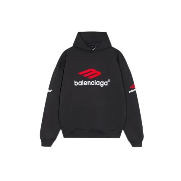 BLNCG Hoodie Black Red Logo Pullover BL065