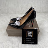 DÉCOLLETÉ IN PELLE NERA SO KATE 120 MM