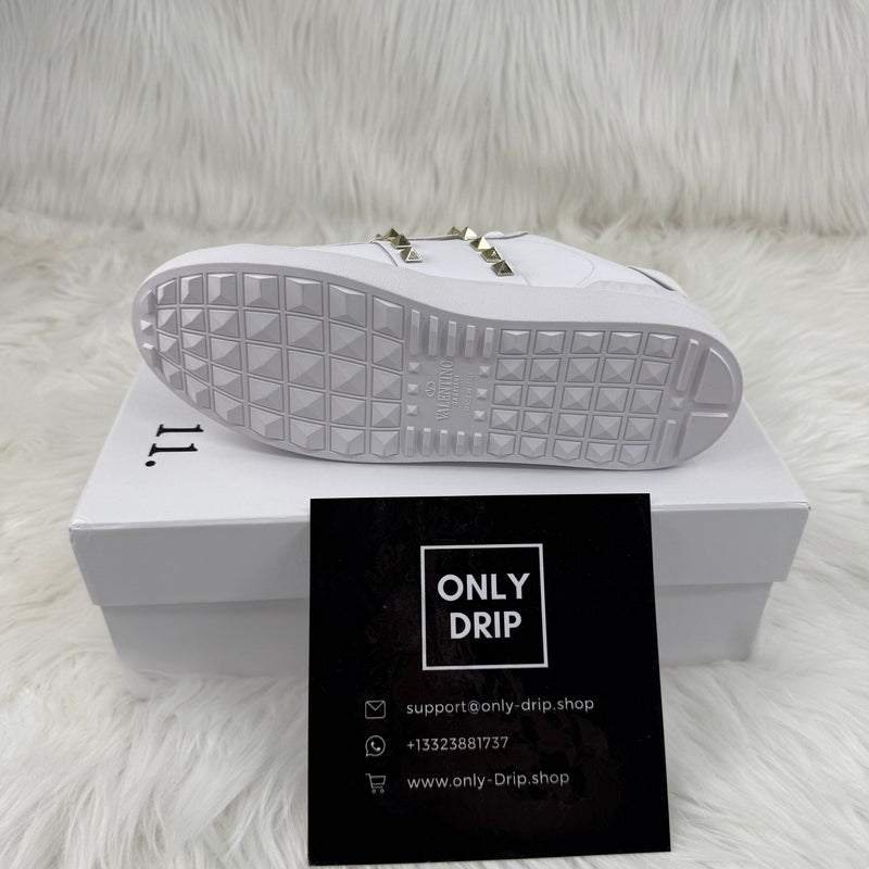 VLTN Sneaker Rockstud White Gold