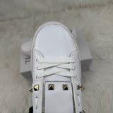 VLTN Sneaker Rockstud White Gold