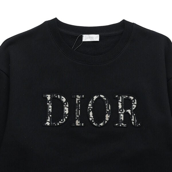 CD Sweatshirt Black Logo Crewneck
