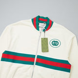 GG Jacket Full Zip Monogram Track White
