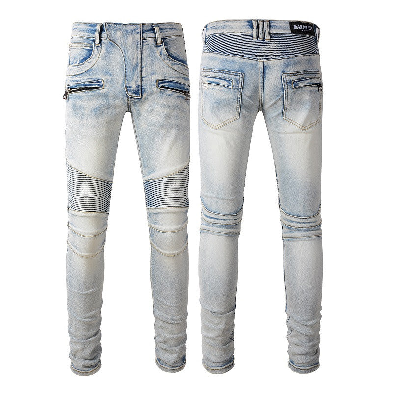 JEANS – GREY ZIP