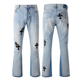 JEANS -GRAY CROSSES