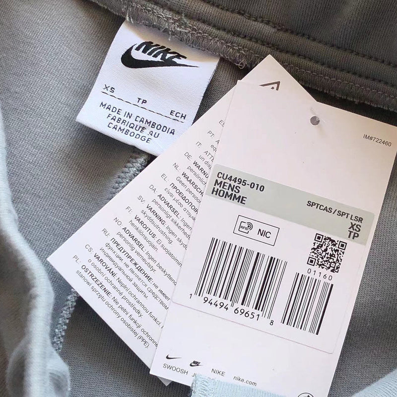 TECH FLEECE – GREY/WHITE (completa)